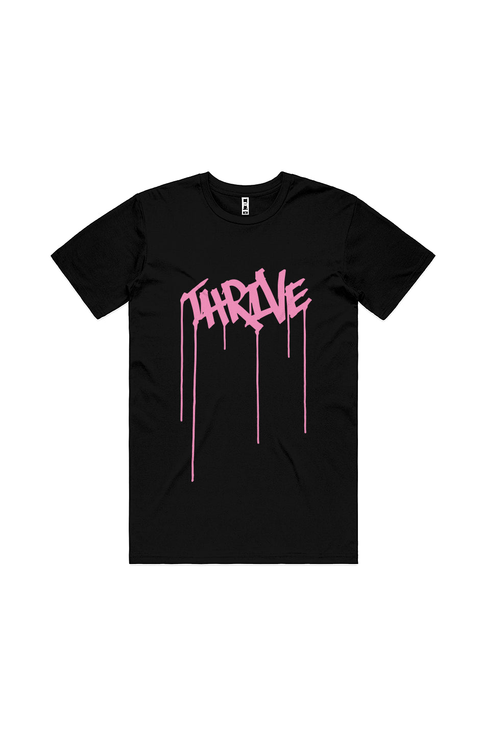 Thrive pink on black