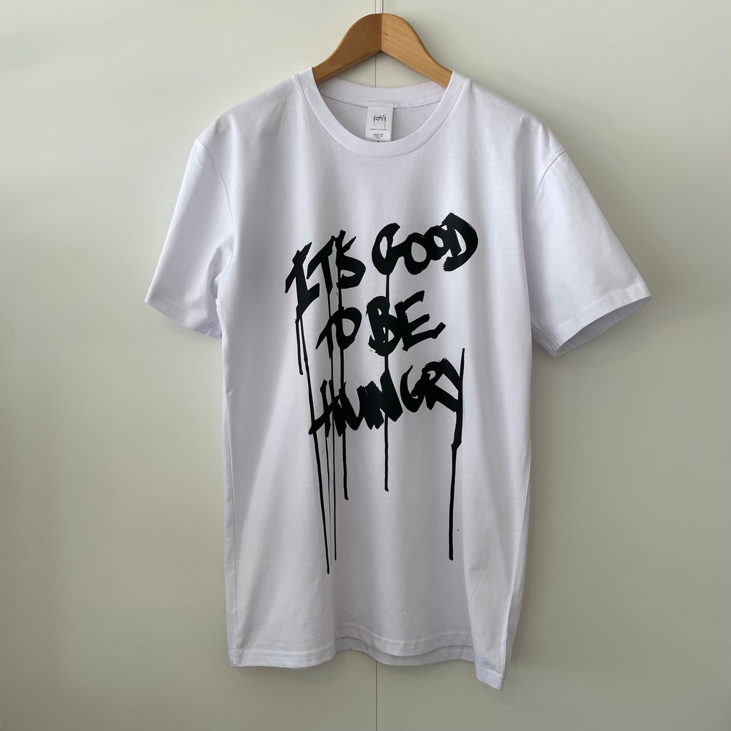 It's good to be hungry (black on white)